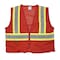 Radians Hi-Vis Econ TpO/Cl1 Two Tone Safety Vest-Red-2X SV22-1ZRM-2X - alternate 5